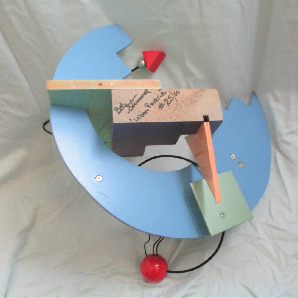 Signed 1980s BOB STIMMEL URBAN REVERIE Modern Sculpture Art Abstract - Picture 8 of 8